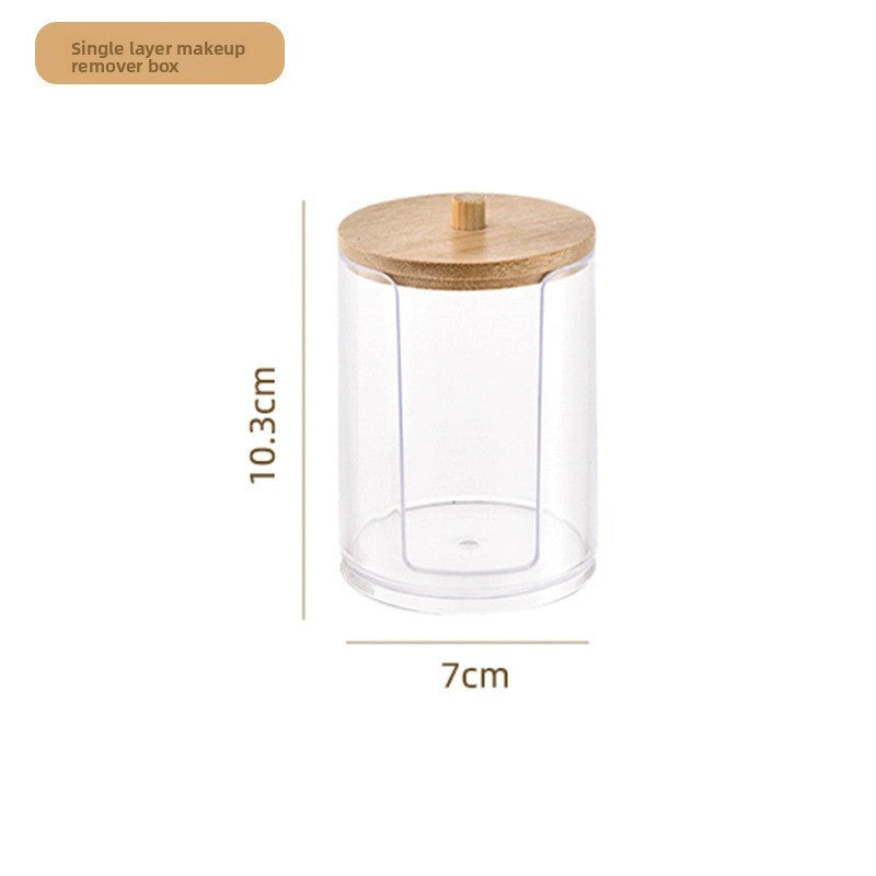 Transparent cotton pad storage box
