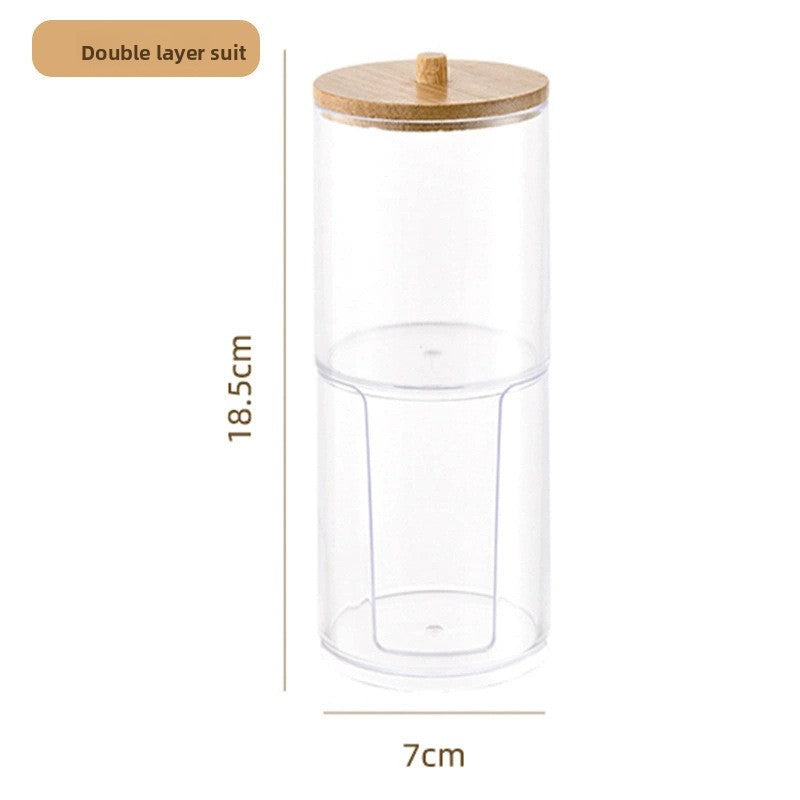 Transparent cotton pad storage box