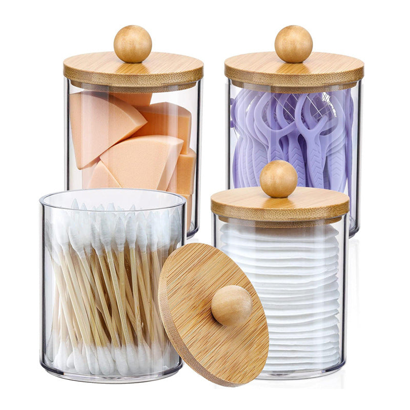 Transparent cotton pad storage box