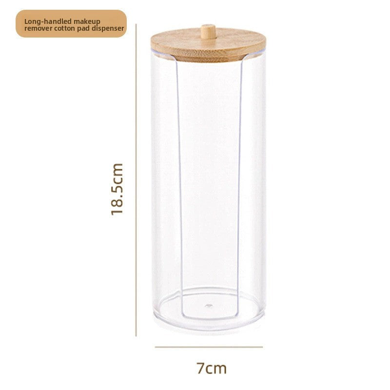 Transparent cotton pad storage box