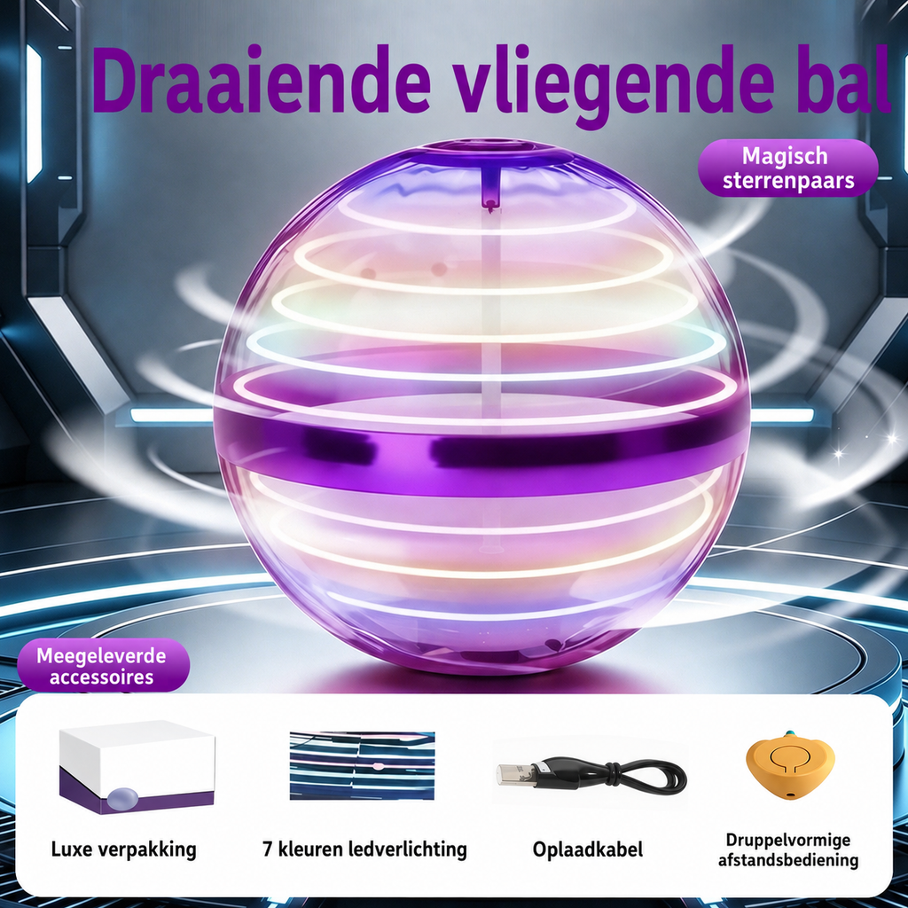 Zwevende UFO-bal met sensor en draaifunctie