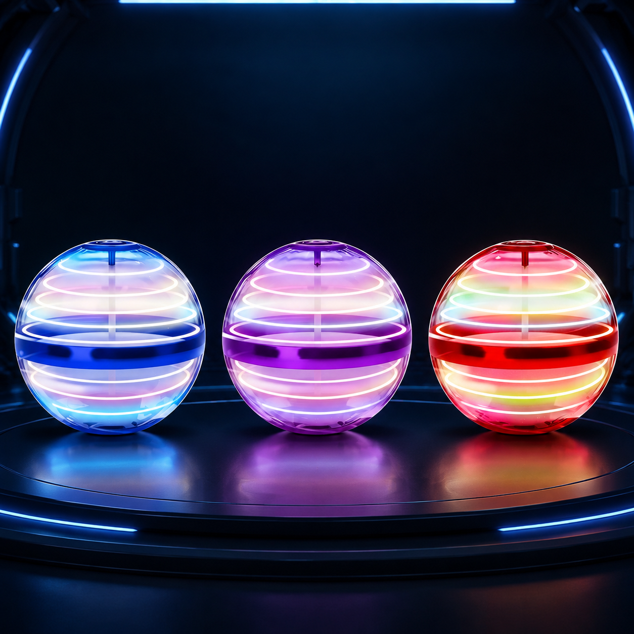 Zwevende UFO-bal met sensor en draaifunctie