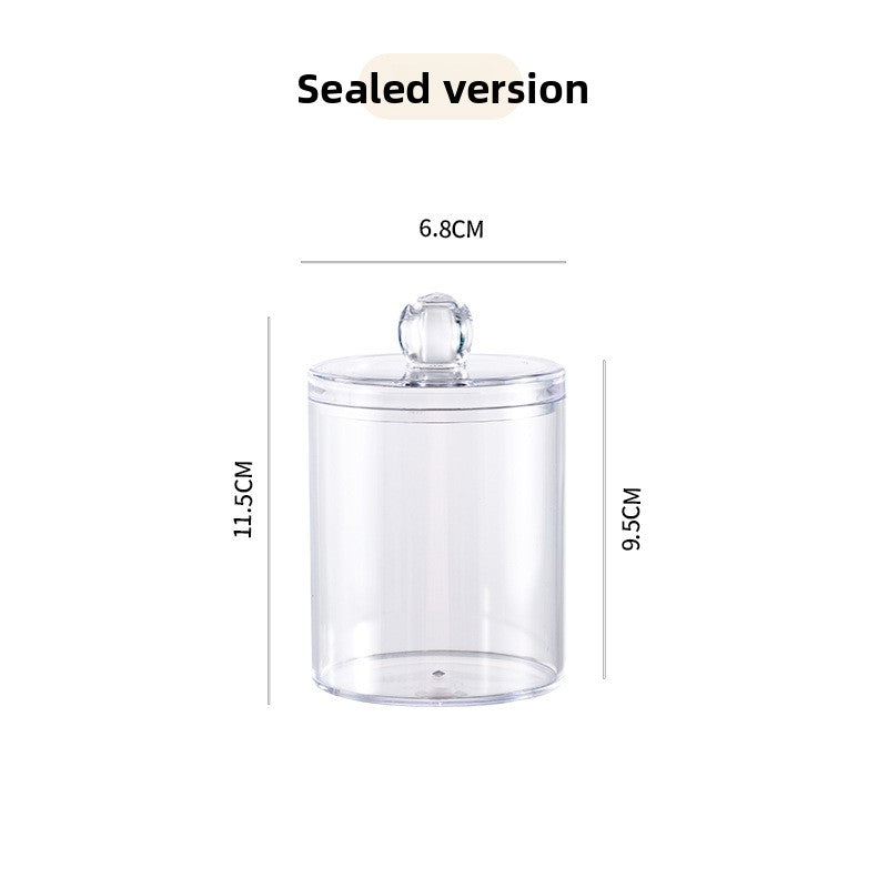 Transparent cotton pad storage box