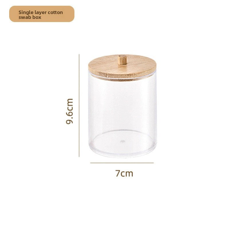 Transparent cotton pad storage box