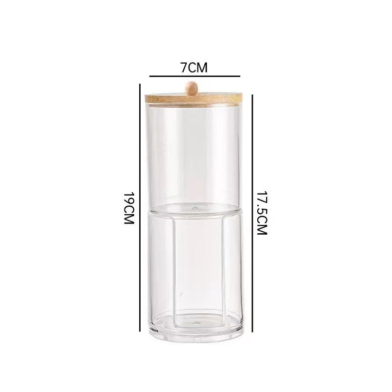 Transparent cotton pad storage box