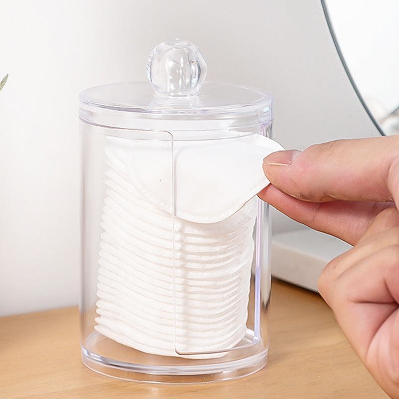 Transparent cotton pad storage box